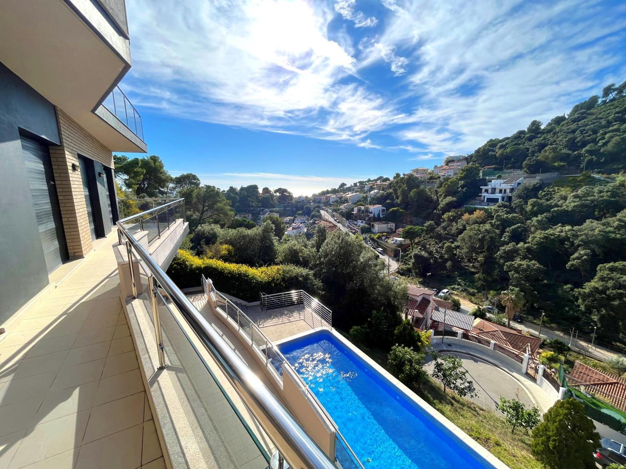 Villa De Lujo Con Vistas Al Mar Y Piscina Privada Santa Susanna Zewnętrze zdjęcie